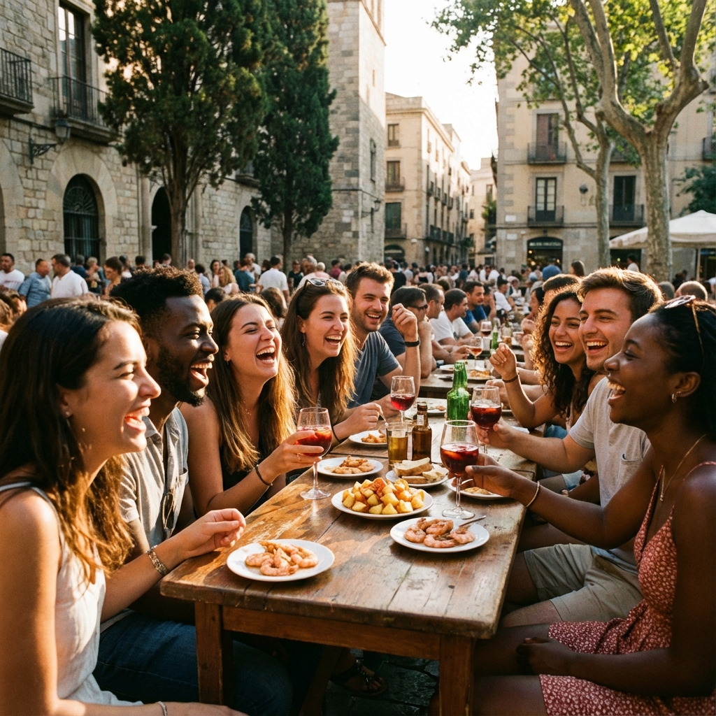 Estudiante practicando español